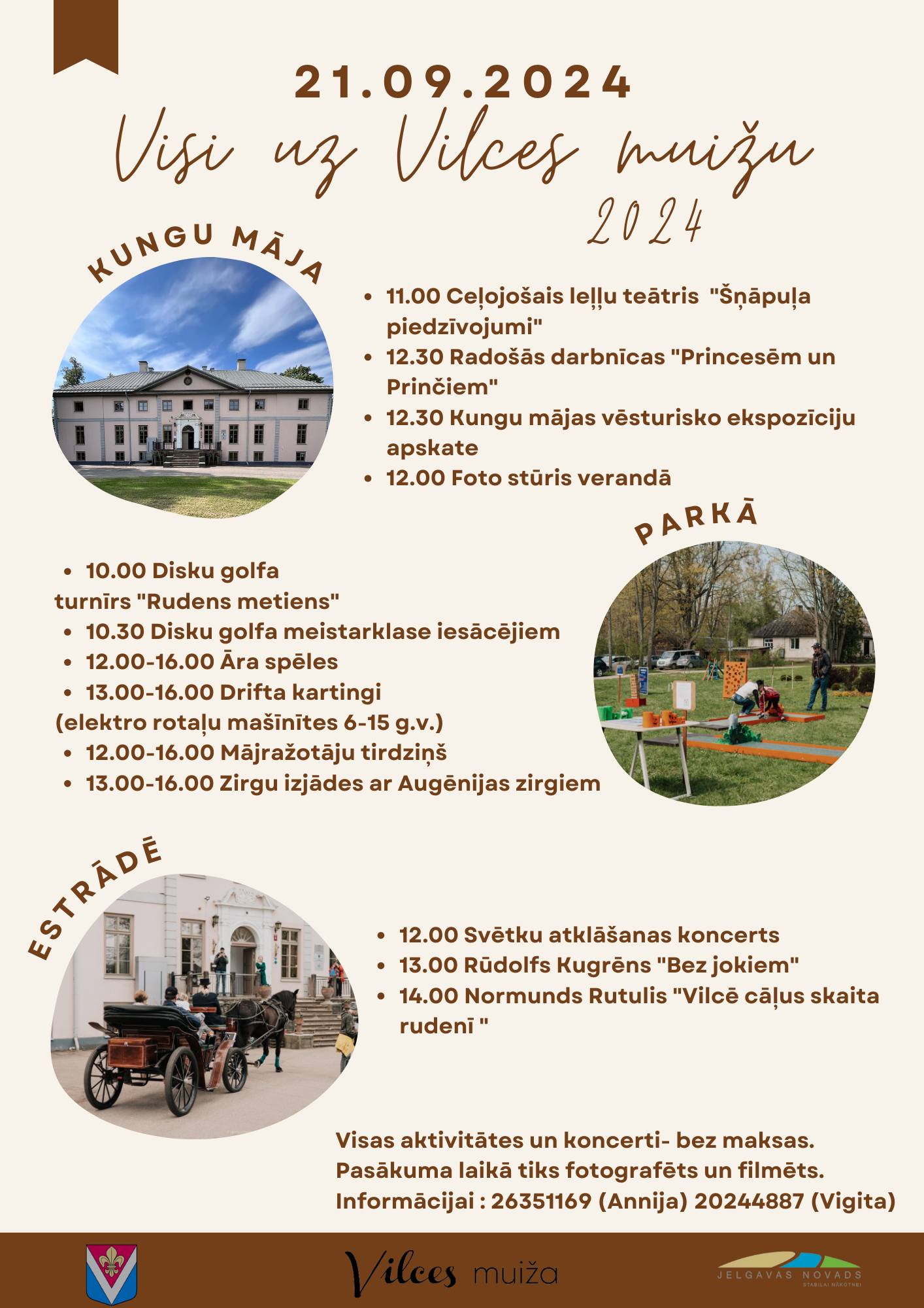 Vilces muiža vilina uz plašiem svētkiem šosestdien