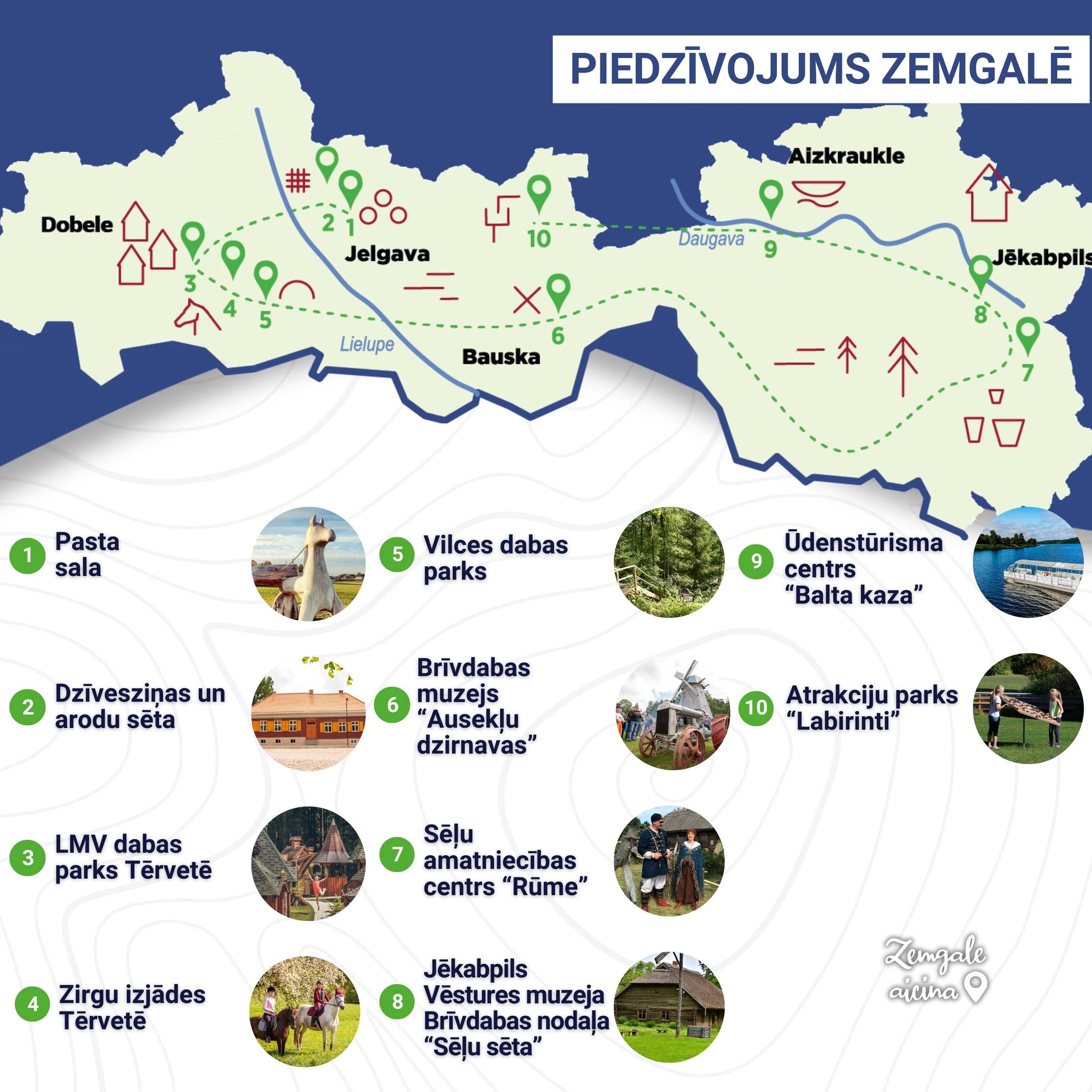 Zemgale ir pārpilna ar piedzīvojumiem